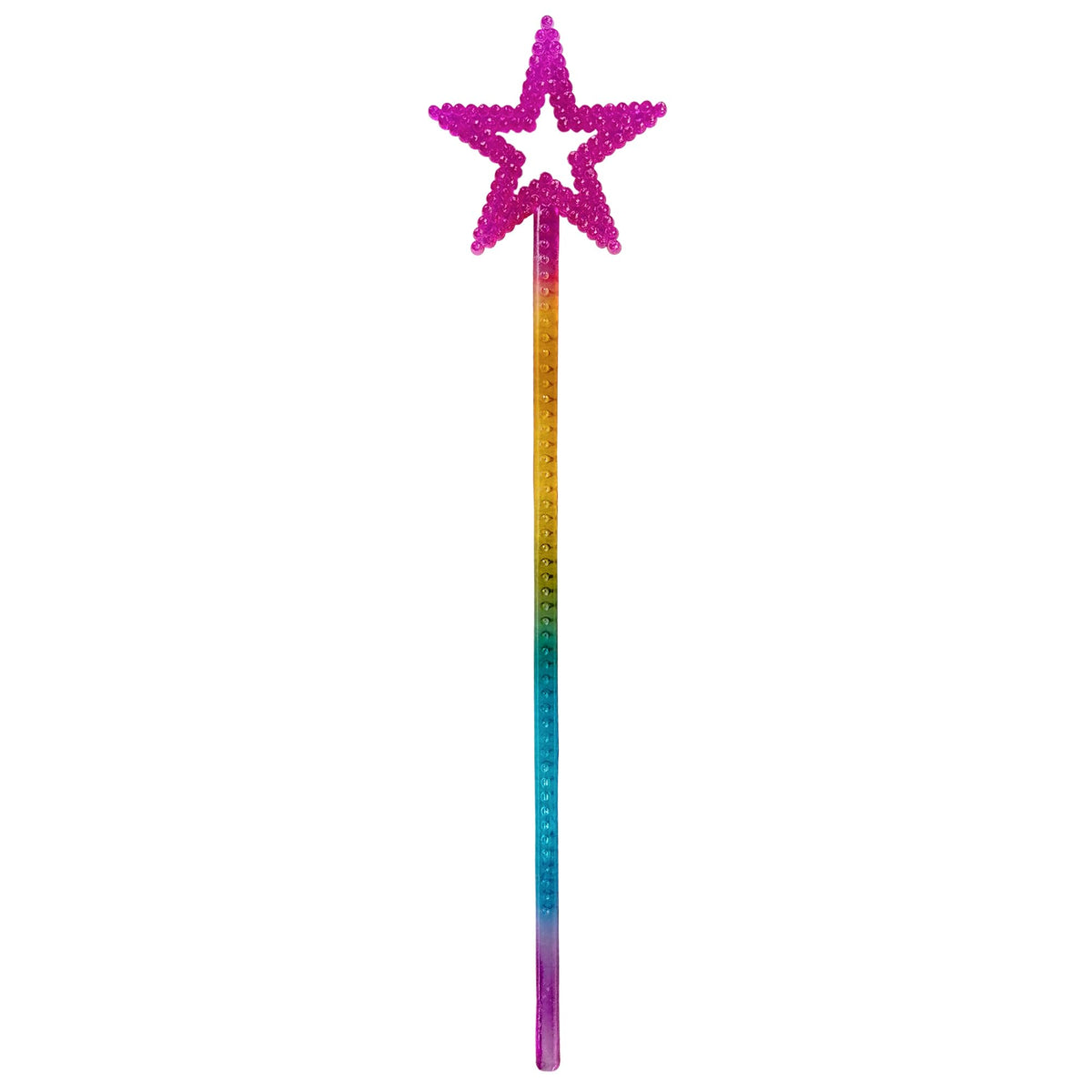 MYUBWTF Ridescence wand with top star beads sparkling during pretend play