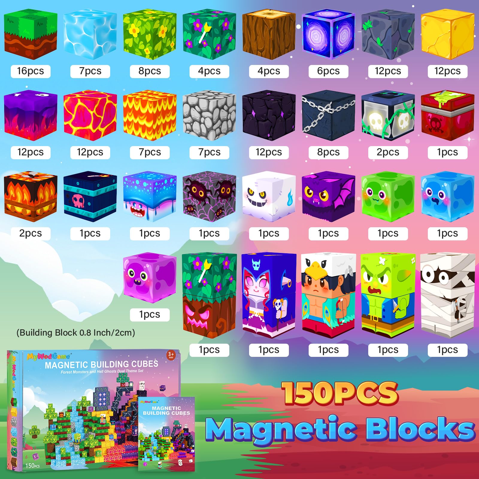 MyWodGame magnetic building cubes offer quick setup for immersive construction play