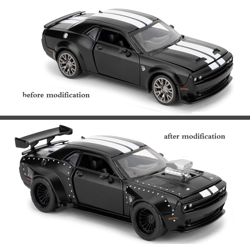 Mzexoma Hellcat 1:36 model showing removable hood for mechanical insight