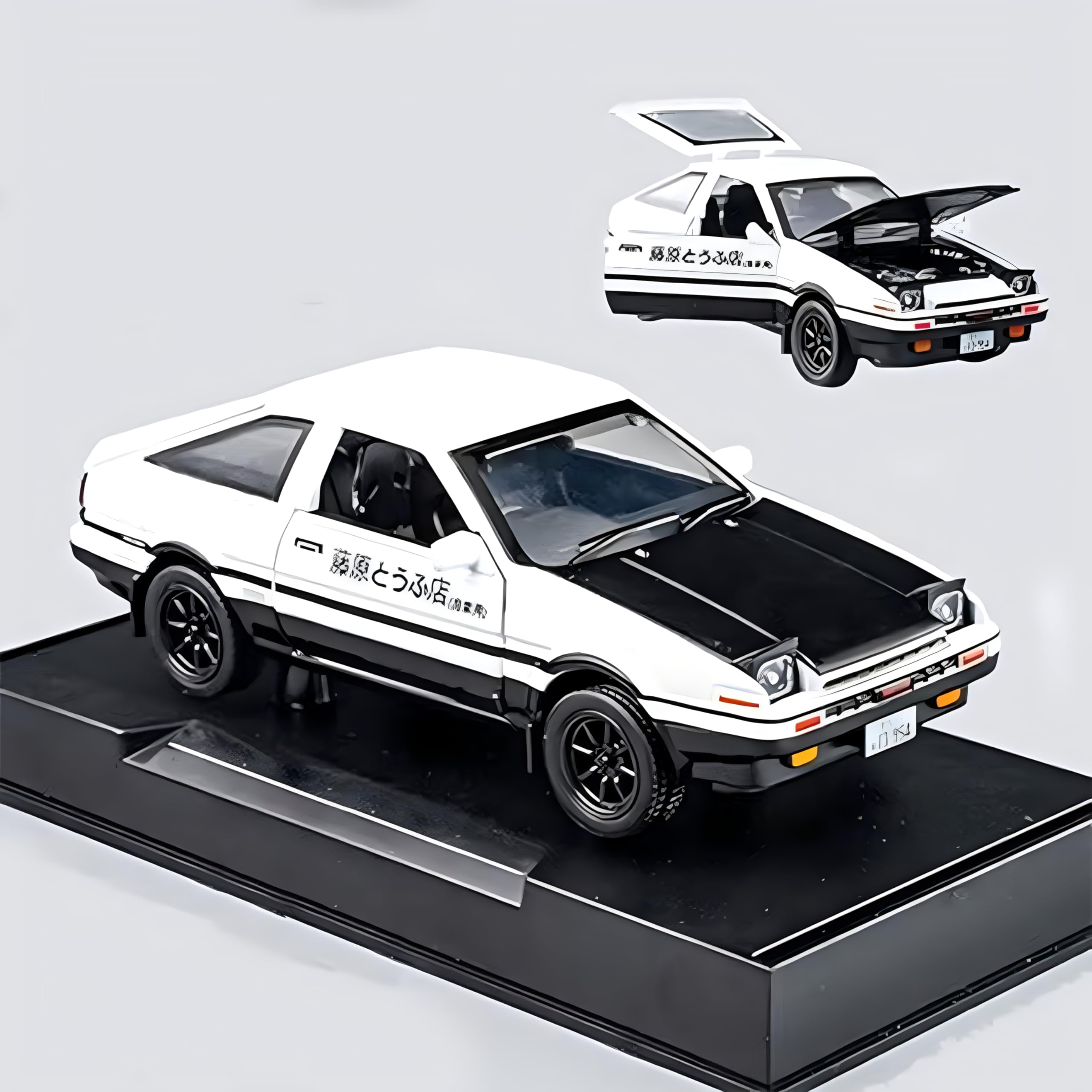 Mzexoma Initial D Trueno AE86 diecast body offers durable play and display.