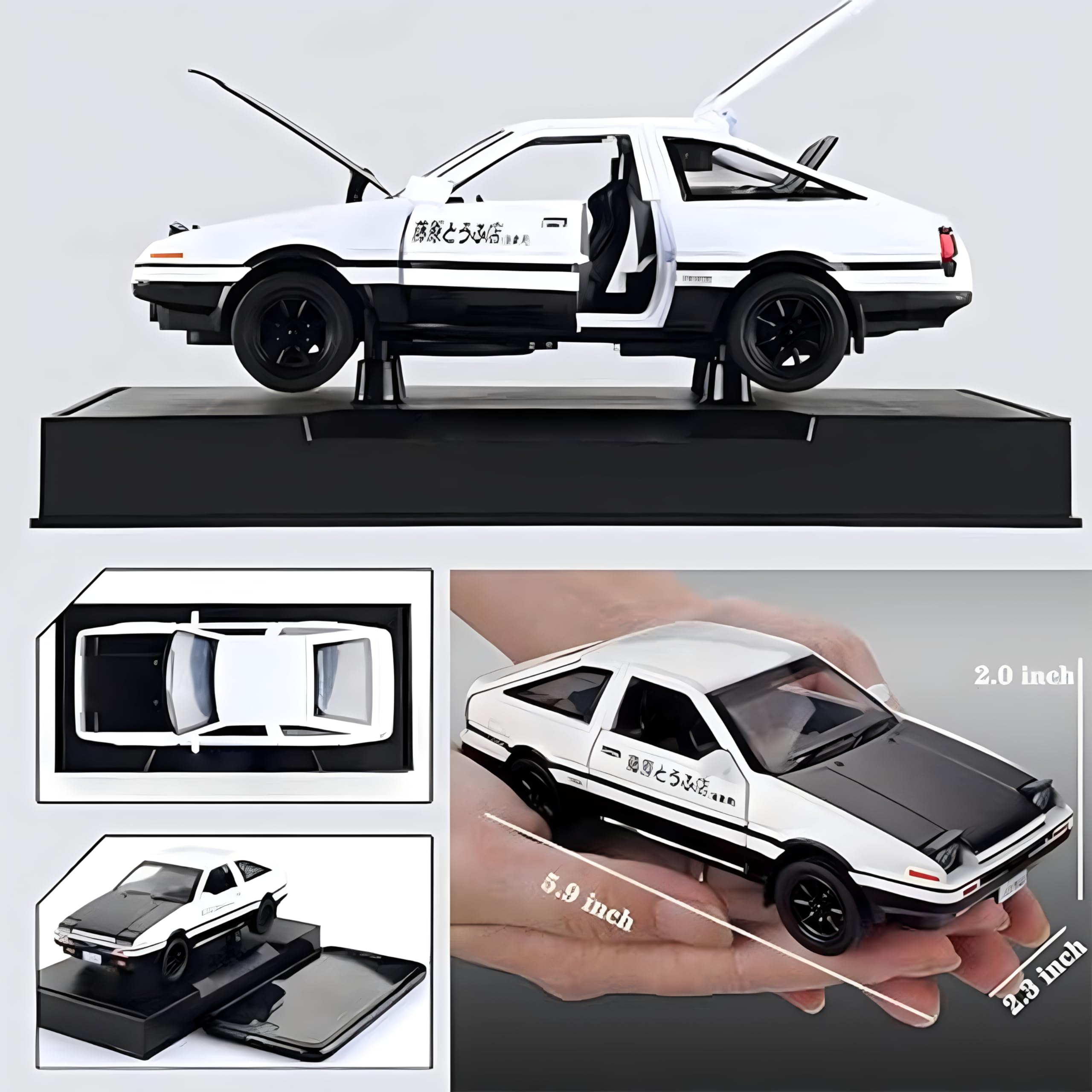 Mzexoma Initial D Trueno AE86 pull-back mechanism for quick, tactile fun.