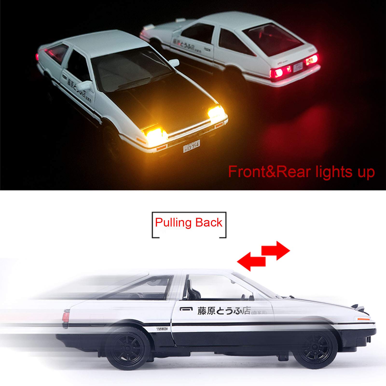 Mzexoma Initial D Trueno AE86 trunk hook enables easy storage.