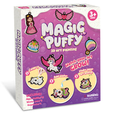 MZYTOZA 3D Art Kit Aqua Puffs unicorns – magical 3D art for kids