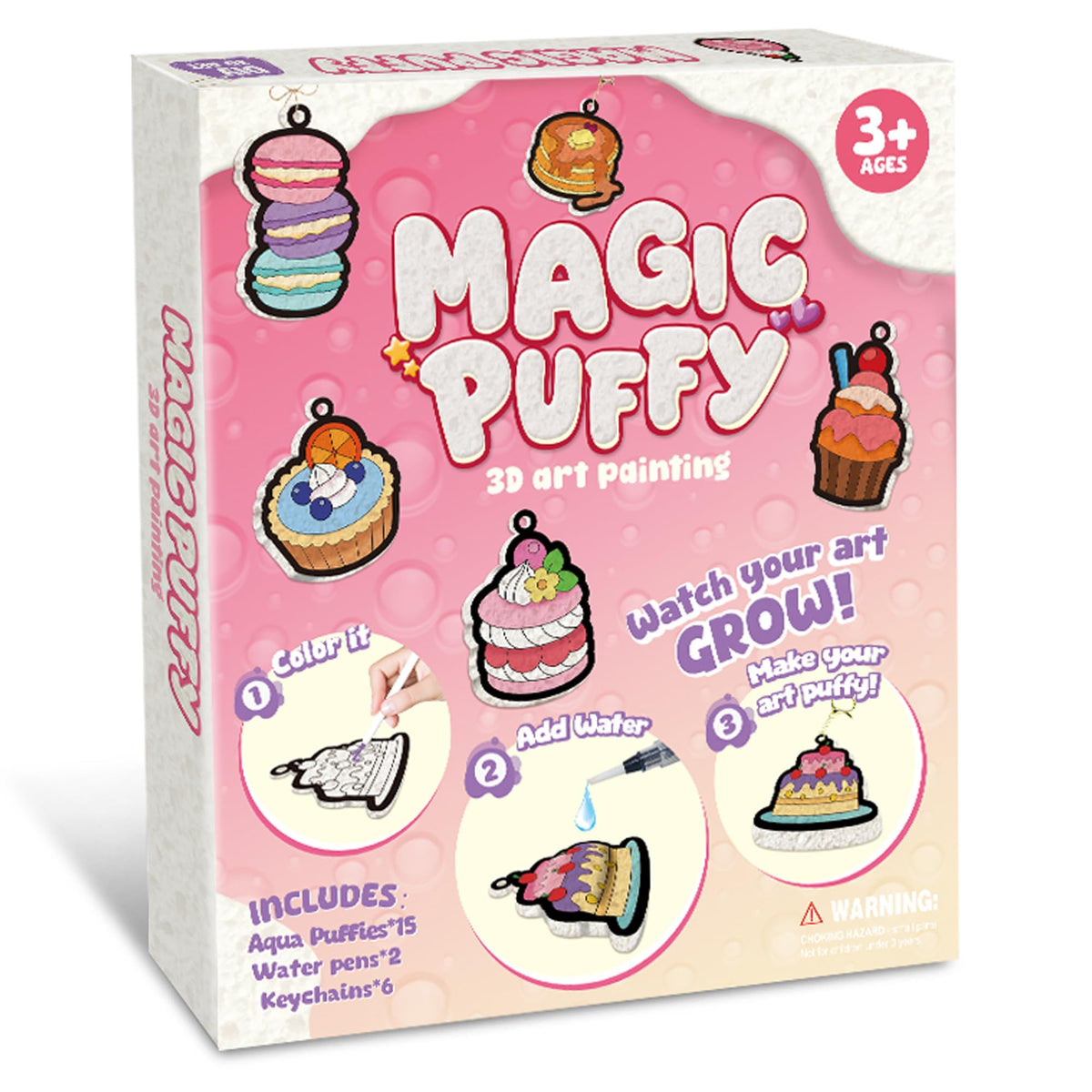 MZYTOZA Aqua Puffs unicorn puff for 3D art that children proudly display.