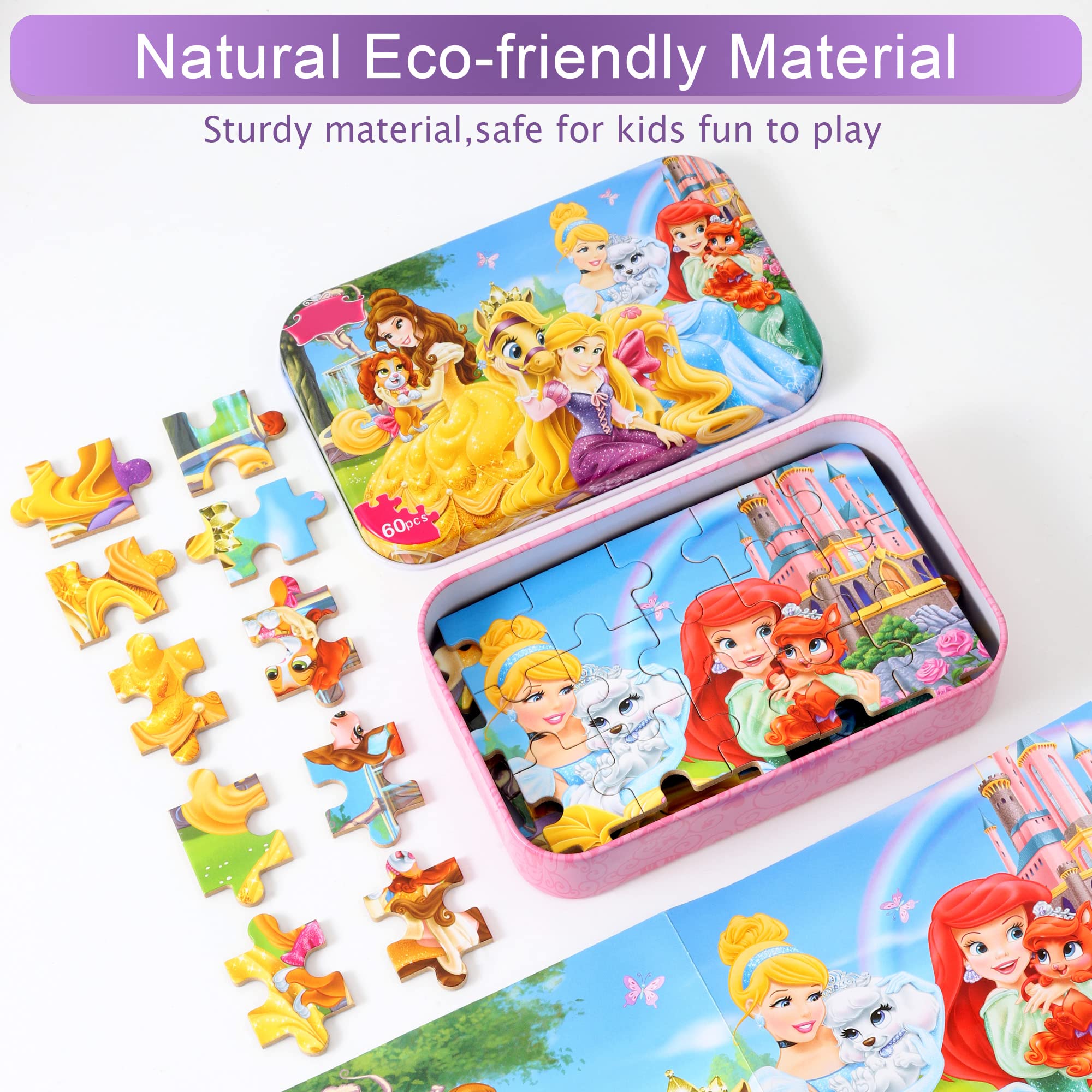 MZZOTOY bright-colored puzzle pieces promote engaging play and color recognition.
