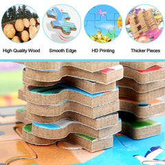 MZZOTOY numbered backs aid tracking pieces during play and learning.