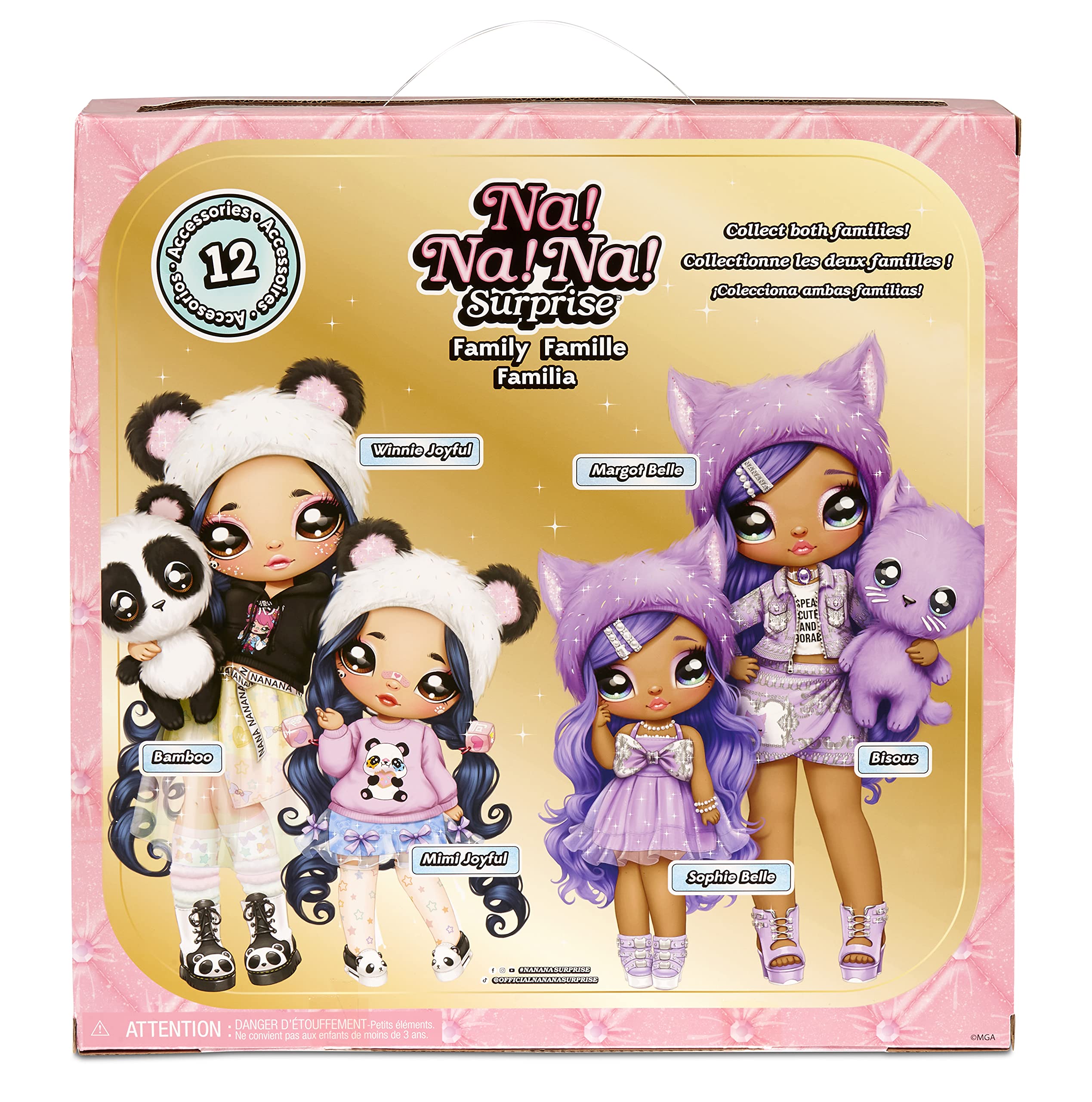 Beautiful Na Na Na Surprise window packaging highlighting display and gifting appeal.