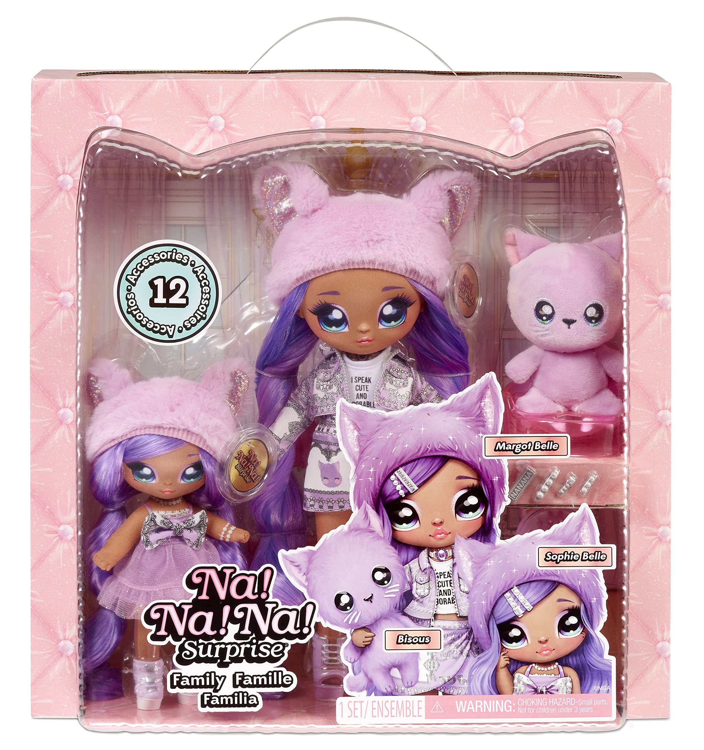 Collect both Lavender Kitty and Panda families with birthday and personality tags.