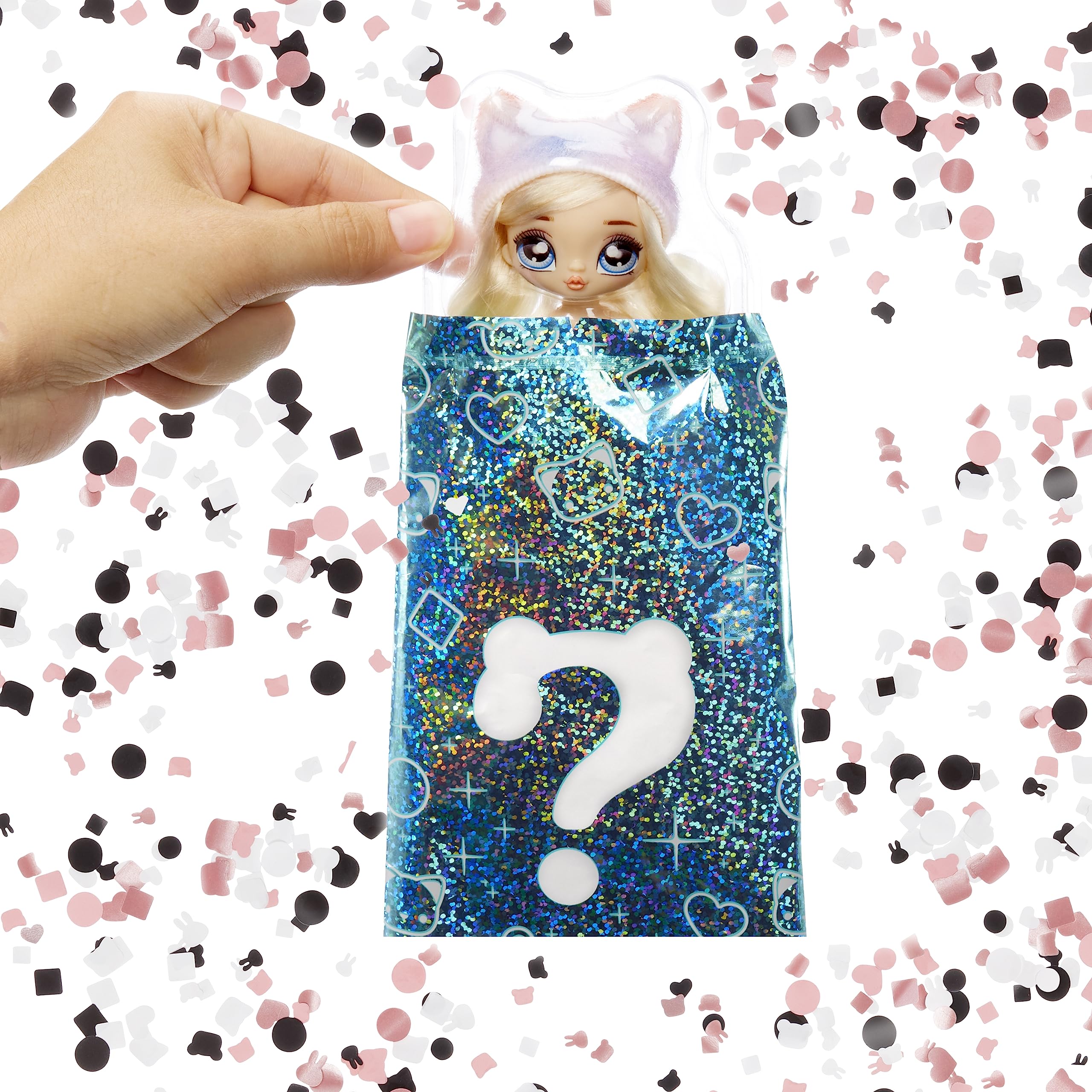 Na Na Na Surprise Minis Series 2 face detail highlights cute features and rooted hair for lifelike charm