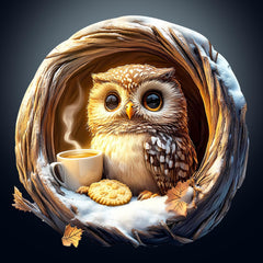 NABYSHOP cave owl puzzle 200 pieces with natural wood texture for focused puzzling