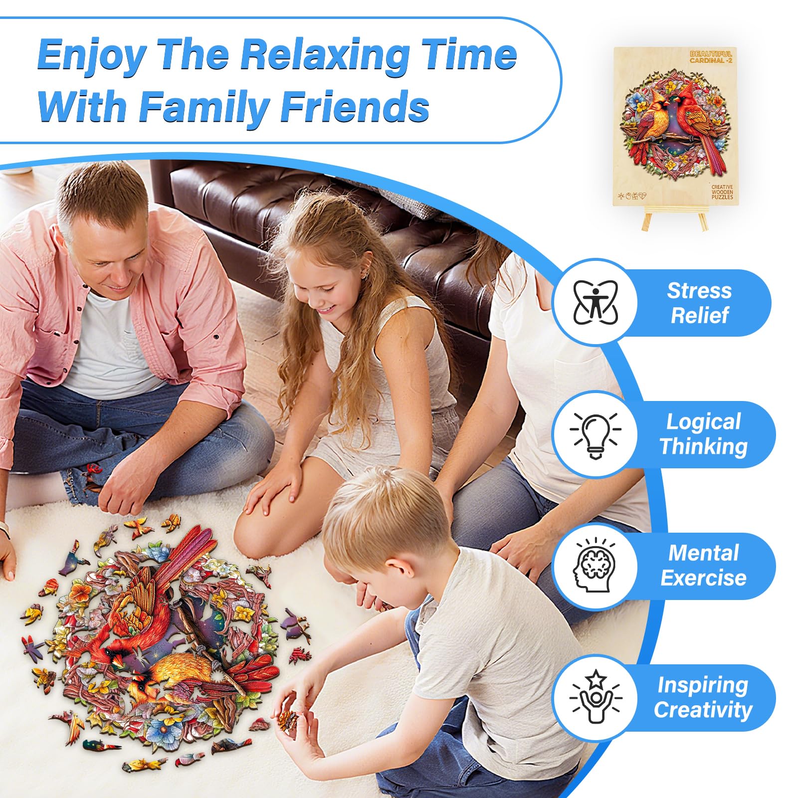 NABYSHOP gift-ready wooden puzzle box, a thoughtful present for puzzle lovers.