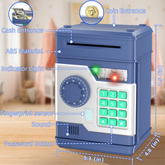 NAFEIV Kids piggy bank top slot coin input highlights easy coin insertion for kids.