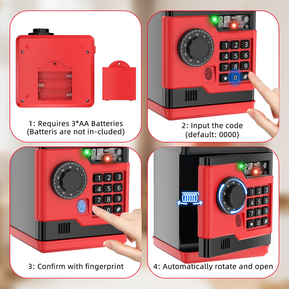 NAFEIV Piggy Bank automatic money scroll simplifies saving money for kids.