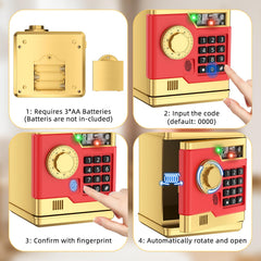 NAFEIV Piggy Bank music function offers gentle encouragement during saving.