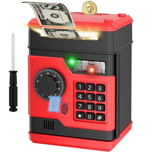 NAFEIV Piggy Bank with password protection for secure access and easy savings.
