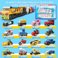 NAFONRU 16-pack includes a train for extended building sessions and group play.