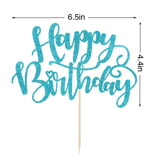 Naicaek handmade cake topper with glitter for elegant dessert presentation