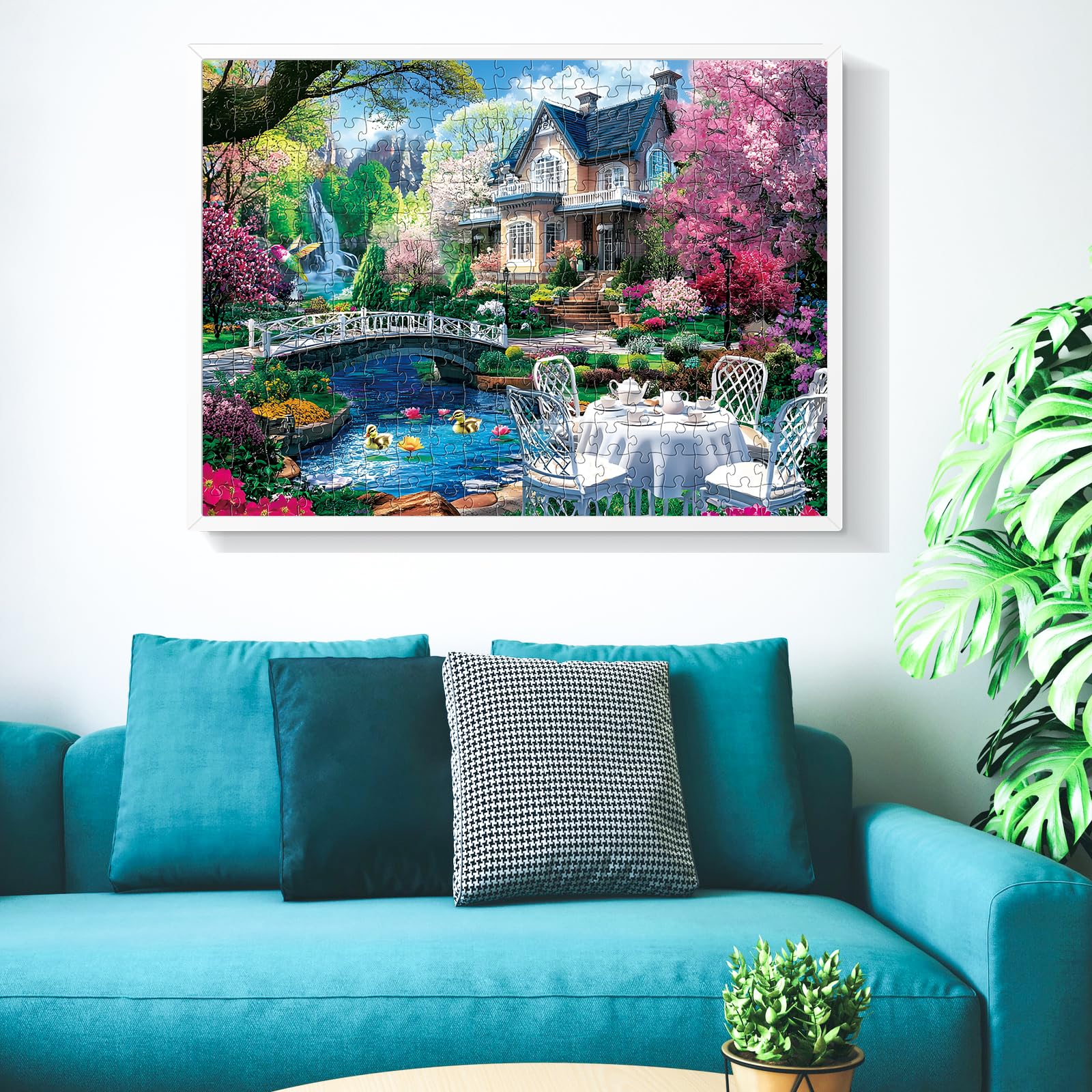Najiaxiaowu finished puzzle image is frame-worthy keepsake of a peaceful scene.