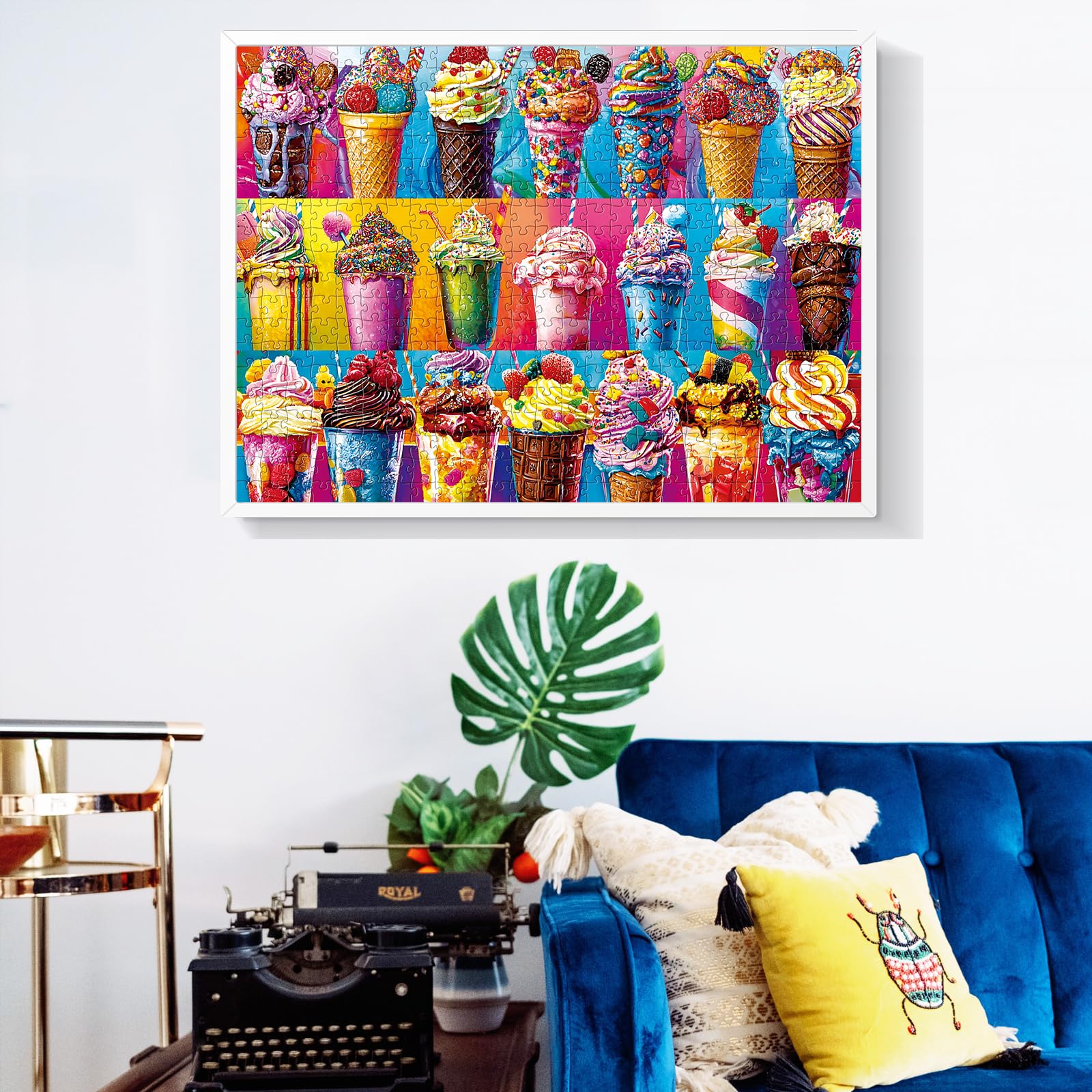 Najiaxiaowu ice cream puzzle with frame idea suggests lasting keepsake after completion