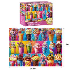 Najiaxiaowu ice cream puzzle colorful sprinkles highlights eye-catching details for a joyful challenge