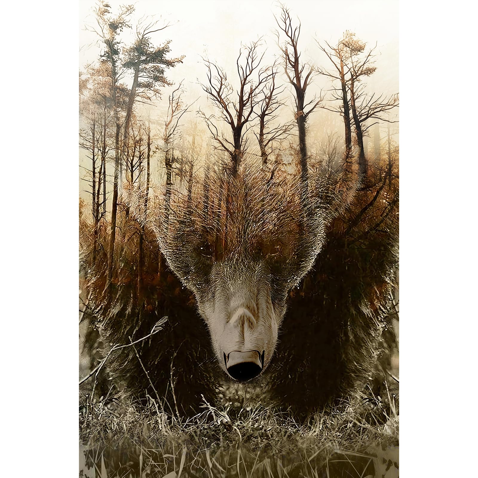 Najiaxiaowu WOZUIBAN forest map puzzle: mindful family evenings