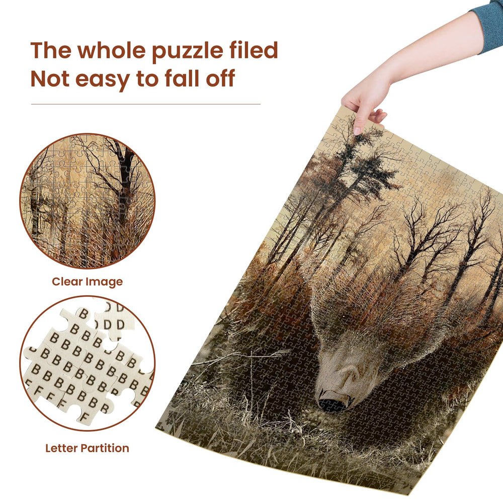 Najiaxiaowu WOZUIBAN puzzle pieces close-up: precision cuts for smooth finish