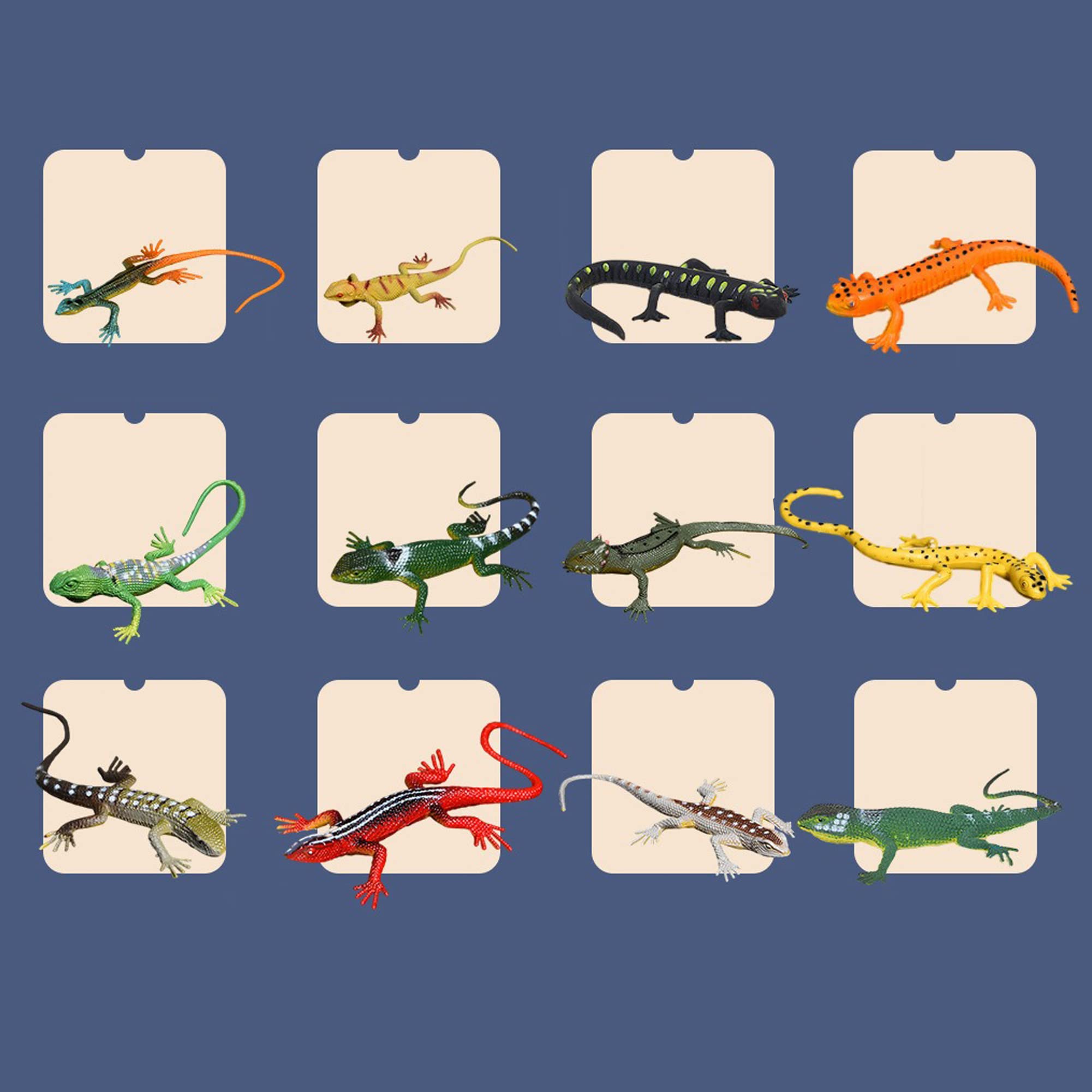 NAKIMO lizards range from 3.1 to 5.2 inches for versatile use.