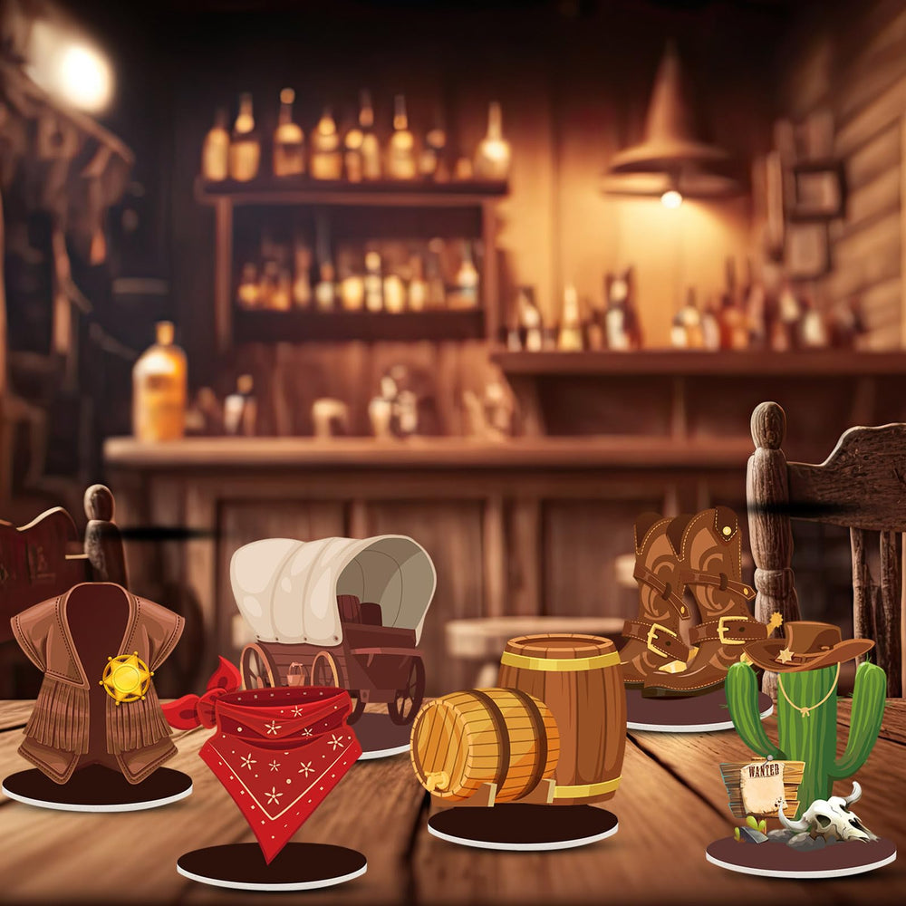 Namalu cowboy-hat-pattern centerpiece sparks festive Western vibes on tables.