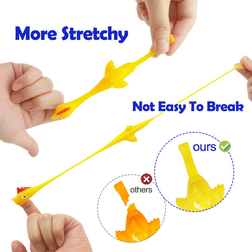 Outdoor yard game featuring Namii W rubber chicken slingshot