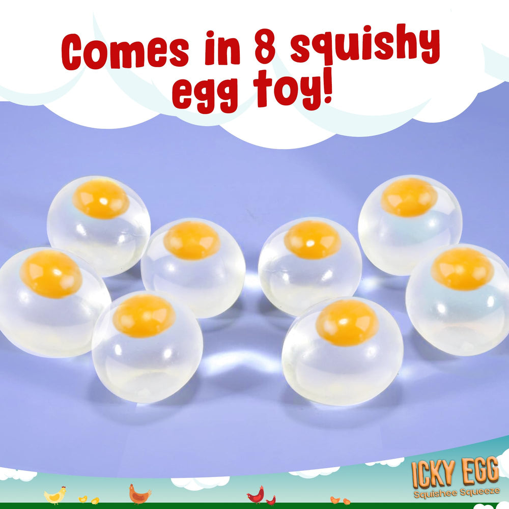 Namre Squishy Splat Eggs used as party favors to spark playful interaction