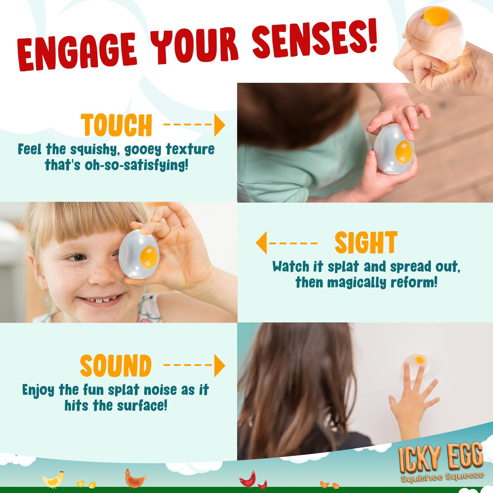 Namre Squishy Splat Eggs travel pack kept compact for on-the-go relief