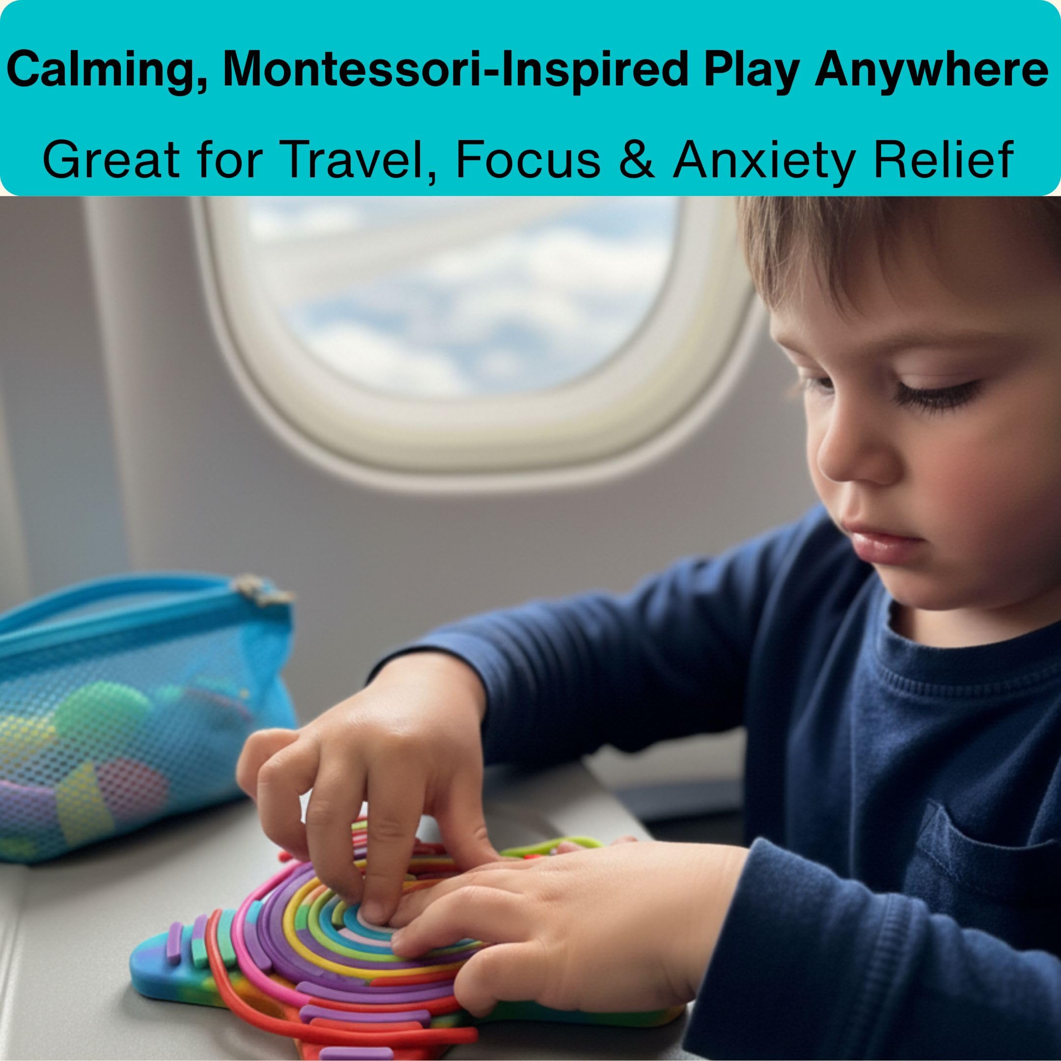 NAMUWASAE silicone activity board for creative screen-free exploration
