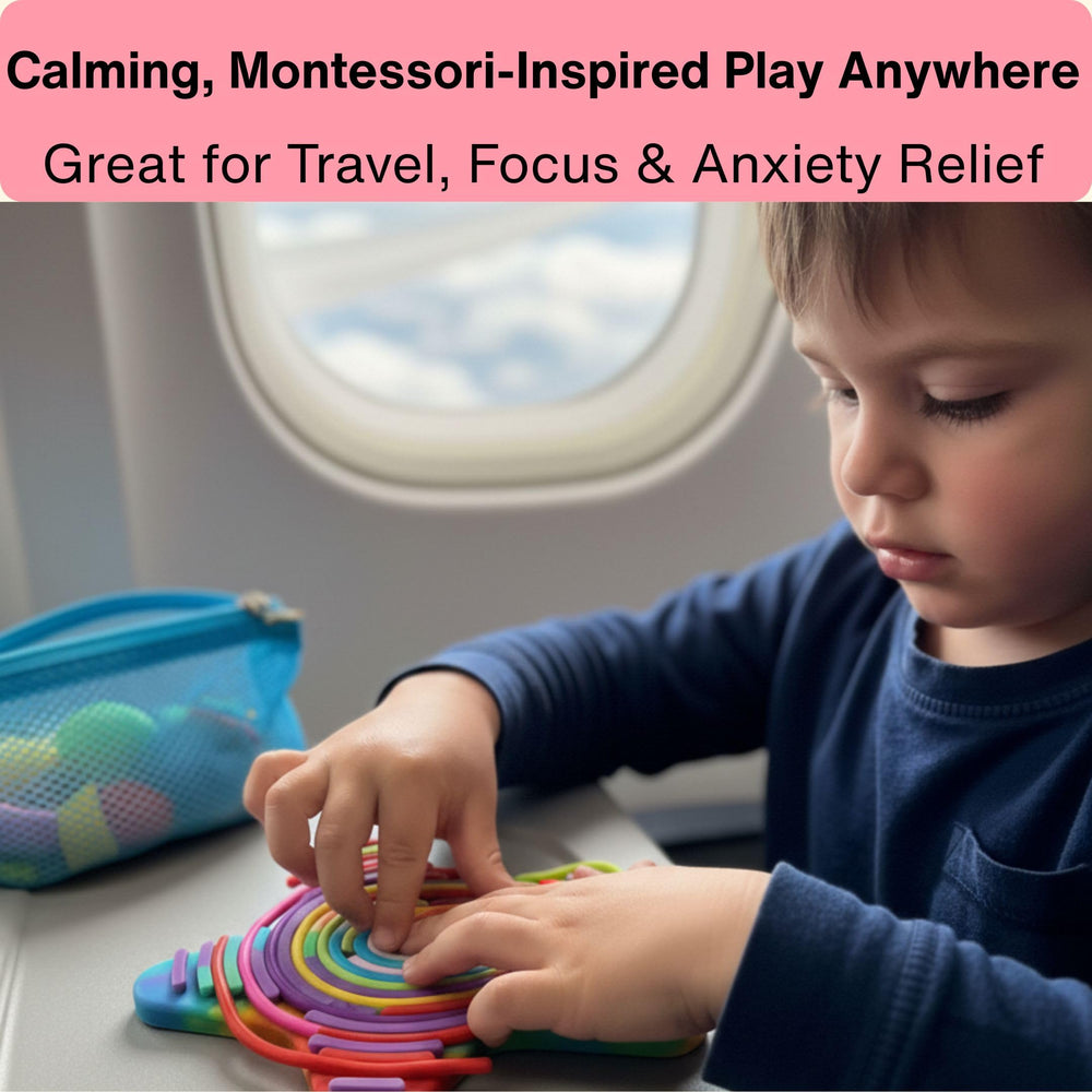 NAMUWASAE Silicone Activity Board promotes exploration and fine motor skills.