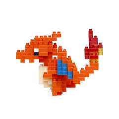 Nanoblock Charizard wing assembly enables dynamic pose.