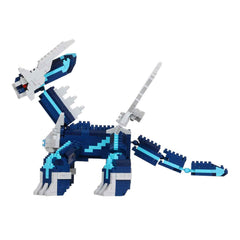 Tiny 4mm bricks reveal precision craftsmanship during the Dialga DX build.