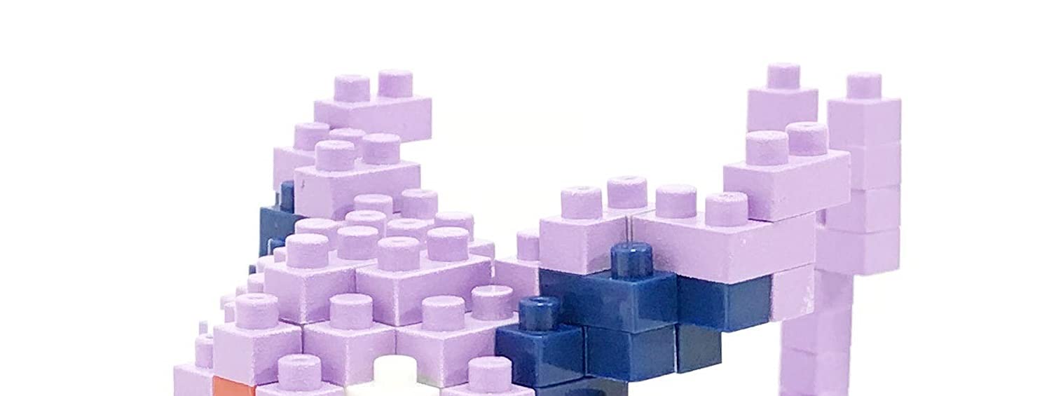 Nanoblock Espeon bricks detail highlighting tiny 4mm pieces