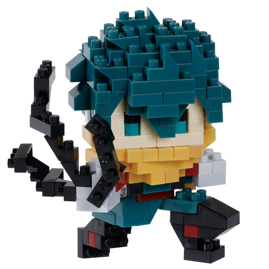 Nanoblock Izuku Midoriya Ver 2 front view for detailed display