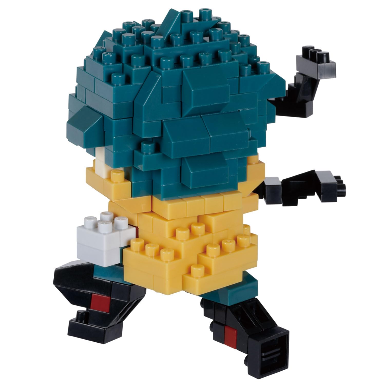 Nanoblock Izuku Midoriya Ver 2 side view shows compact collectible