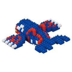 Nanoblock Kyogre display-ready model, small-scale art for collection and gifting.