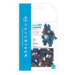 Nanoblock Lucario detailed brick assembly close-up highlighting precision