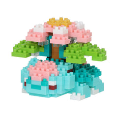 Nanoblock Mega Venusaur 250-piece set for compact display and detailed crafting.