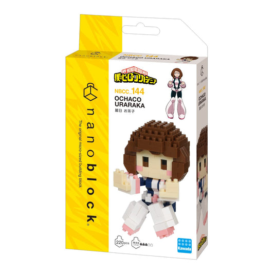 Ochako Uraraka Nanoblock set with precise pieces for authentic display.