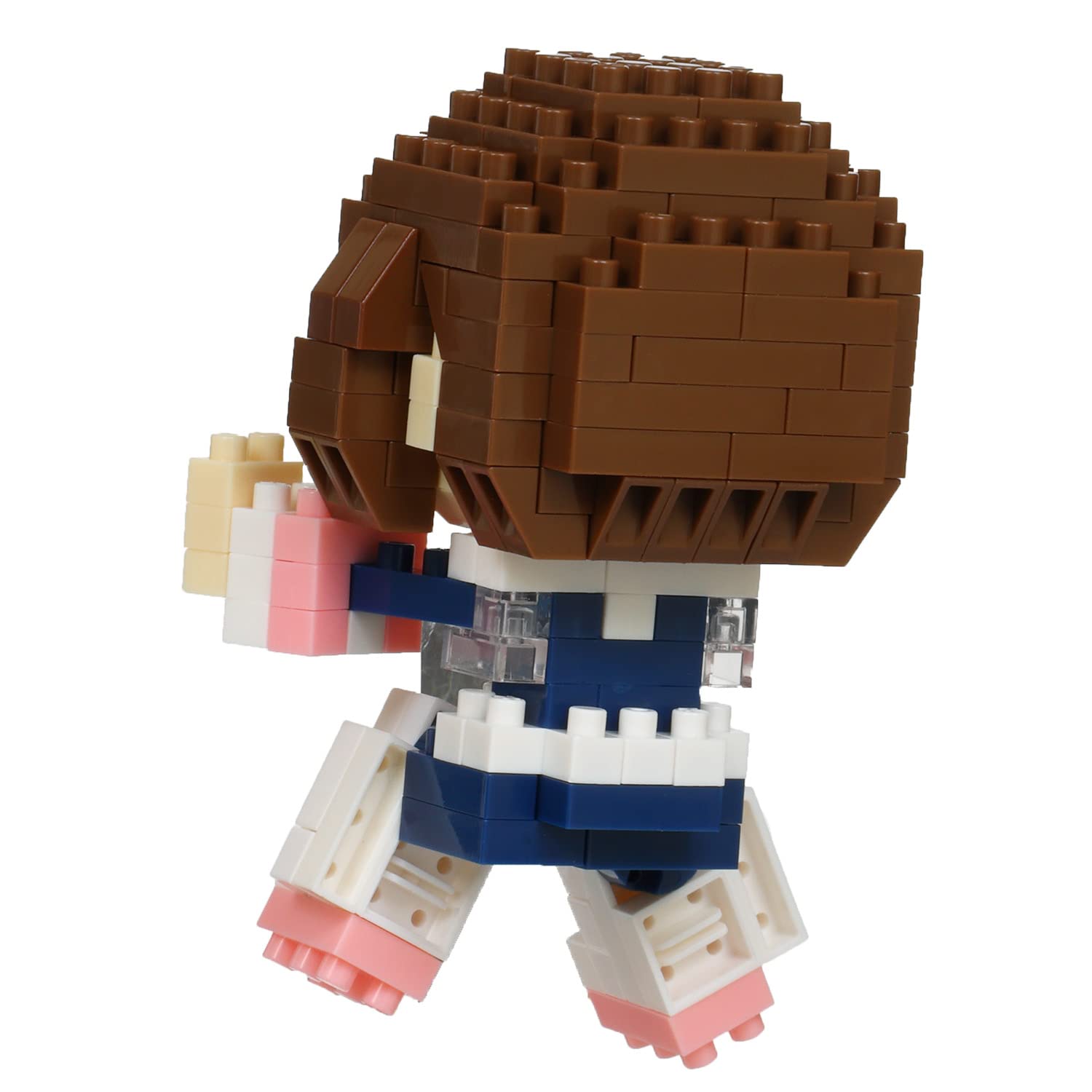 Palm-size Ochako Uraraka Nanoblock art for shelf-ready decor.