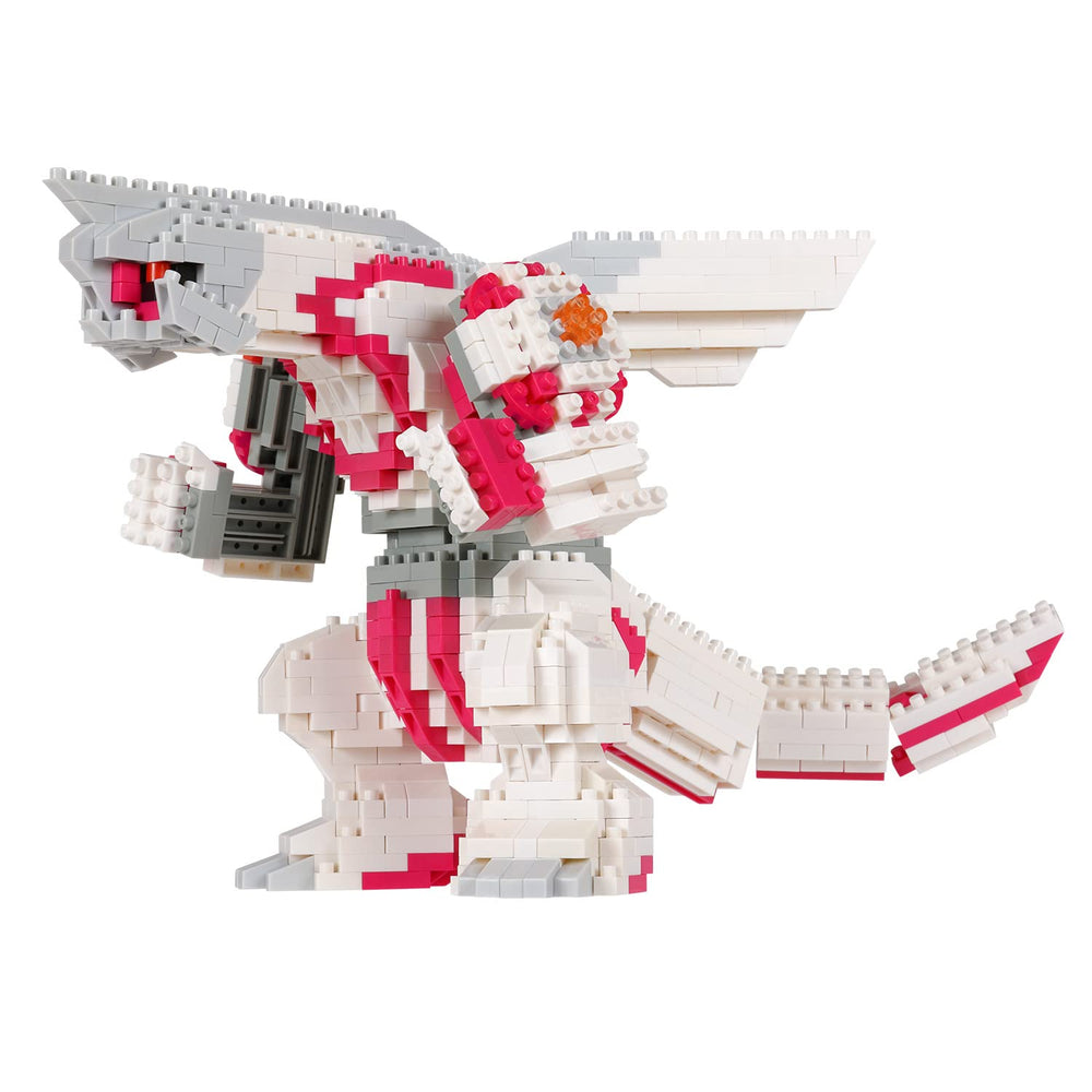 Nanoblock Palkia DX close-up detail highlighting tiny bricks for precision