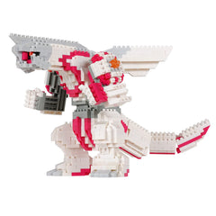 Nanoblock Palkia DX close-up detail highlighting tiny bricks for precision