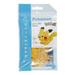 nanoblock Pikachu detail face — perfect for small-space display and collection.