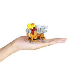 Nanoblock Pokemon Entei kit ideal for collectors seeking compact display art.
