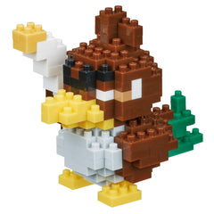 Nanoblock Galarian Farfetch'd build kit shows compact, display-ready model.