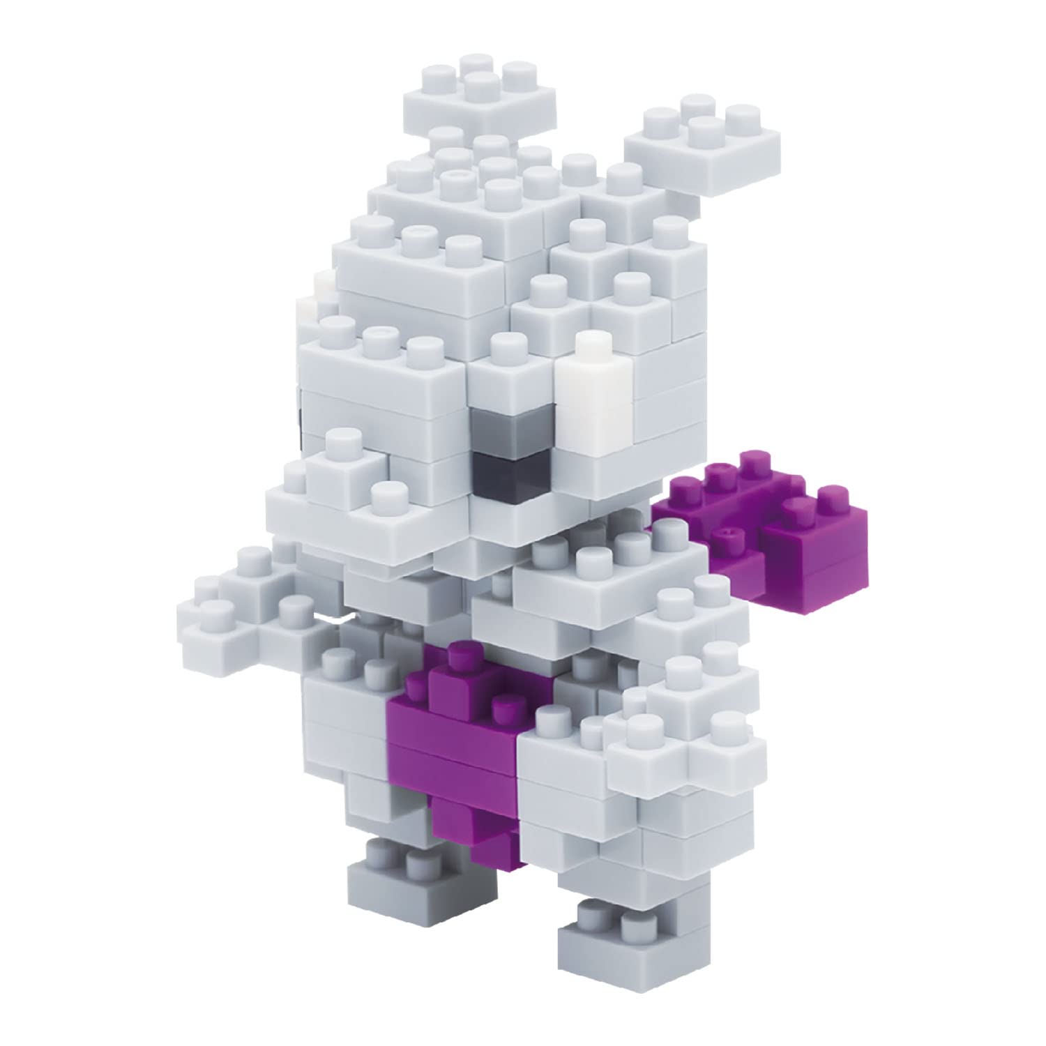 Nanoblock Mewtwo figure for desk or shelf display.