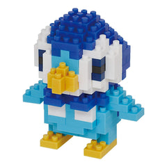 Nanoblock Pokémon Piplup palm-sized display figure for desk inspiration.